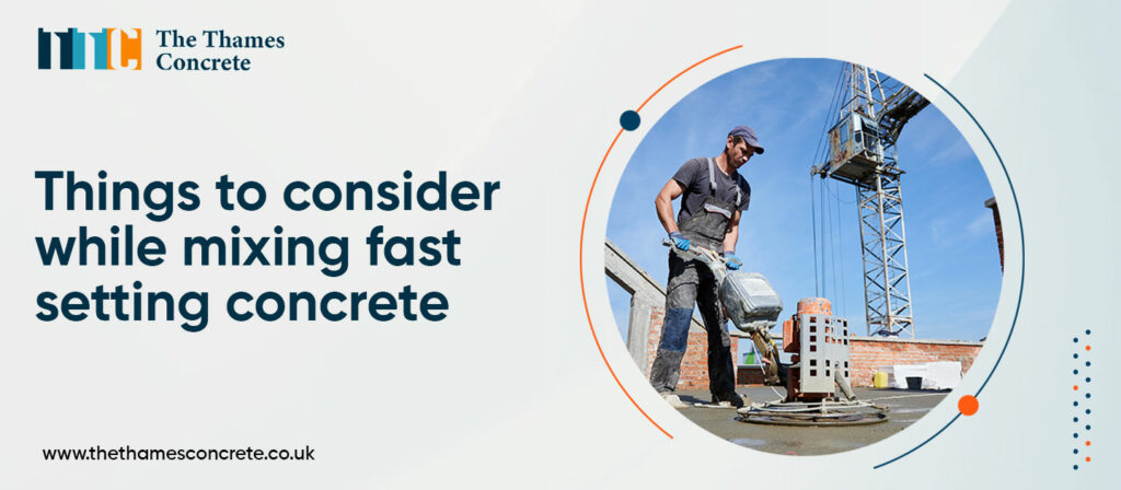 Fast Setting Concrete